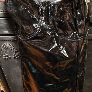 SHEIN PU leather dress